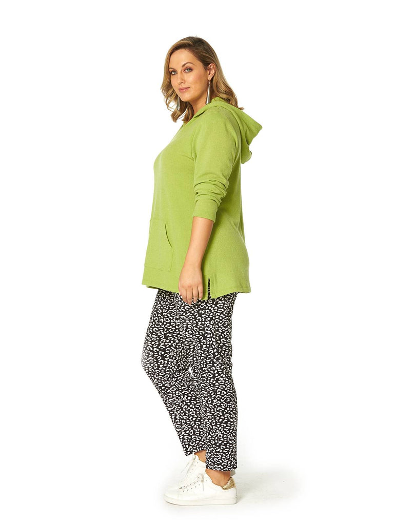 LIME LOUNGE PRINT PANT BLACK