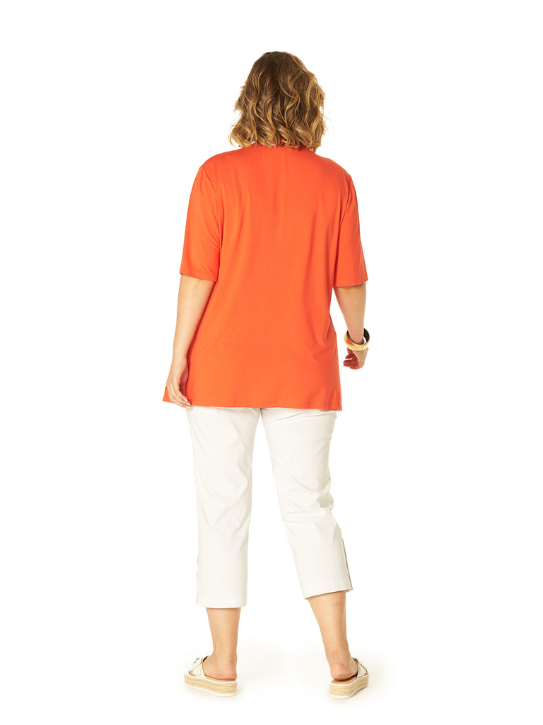 UNDER THE SEA PLEAT TOP CORAL