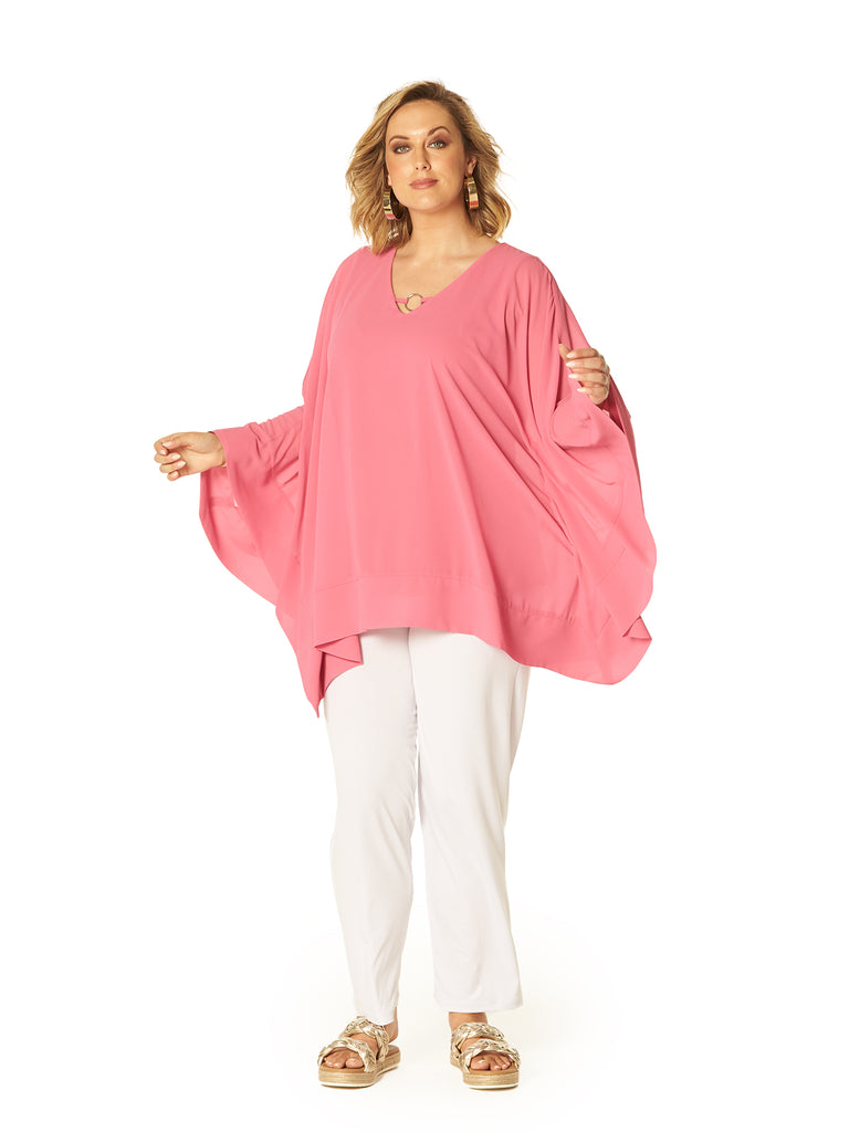 SUMMER DAYS CAPE TOP HOT PINK