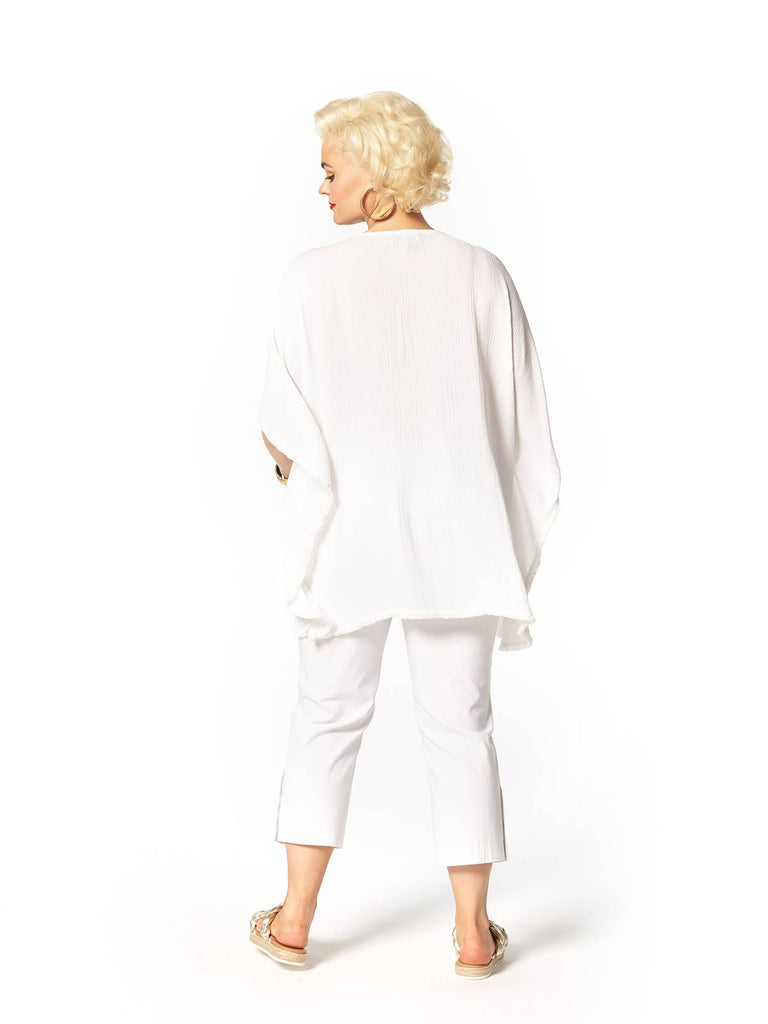 THE PALM SPRINGS BUTTON PANT WHITE
