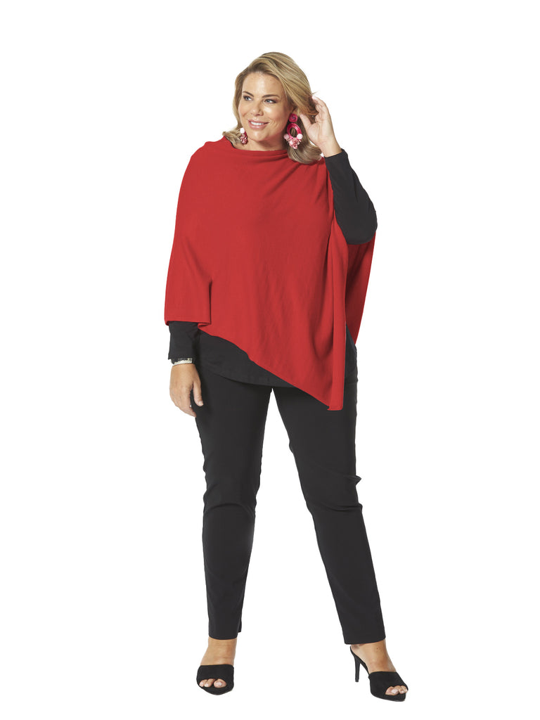 RED PONCHO